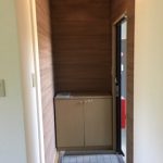 賃貸アパート　アクセントクロス貼り　
