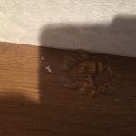 玄関　下駄箱天板　塩ビシート貼り