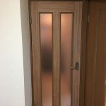 玄関　下駄箱天板　塩ビシート貼り